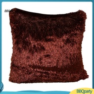 <BBQparty> 43x43cm Soft Plush Solid Color Throw Pillow Case Cushion Cover Home Sofa Decor