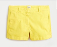 購置IT 移民平讓 全新連吊牌J.CREW 黃色CHINO短褲 經典款 XS 適合亞洲人身形腰圍26至27吋