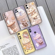 Vivo Case asing bubble tea aesthetic ViVO Y66 Y75 Y79 Y85 Y89 ViVO V11i V11 Pro V15 Pro S1 Pro V7 Plus V9 V5 Plus V5 Lite Soft Case Silicone