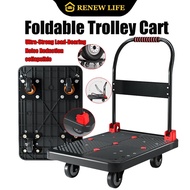 Foldable Trolley Cart With Wheels Portable Shopping Trolley Cart Grocery Trolley Heavy Duty Universa