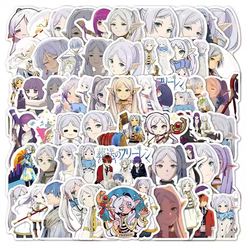 10/30/60pcs Cute Girls Fern Frieren Stickers Stark Himmel Anime Sticker Laptop Luggage Notebook Eise