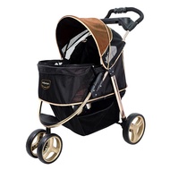 รถเข็นสัตว์เลี้ยง IBIYAYA FS1616 รถเข็นสัตว์เลี้ยงขนาดใหญ่พับได้พร้อมที่รองรับหน้าต่างแบบหนึ่งคลิกสำ