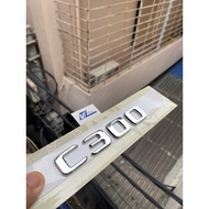 C300 letter, C300 amg logo, C300 amm embossed sticker - mercedes C300 Amg logo