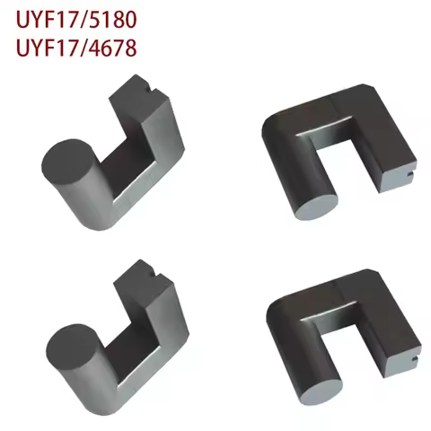 UYF17/5180 UYF17/4678 Mn-Zn PC40 Choke Coil Ozone Generator Transformer U Type Grooved Cylindrical S