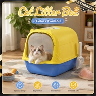 Cat Litter Box  Cat Toilet Cat Potty Kitty Splash-proof Toilet Tempat Berak Kucing Cat Supplies