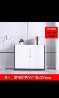 加厚辦公鋼製鐵皮文件櫃A4資料檔案憑證櫃室儲物收納櫃矮櫃帶鎖