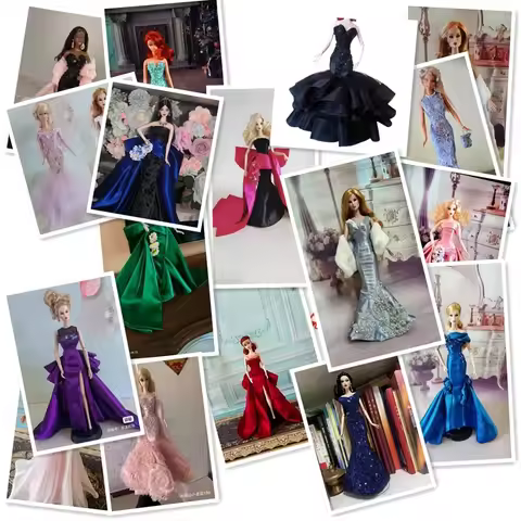 New styles of quality clothes and Fishtail dressess skirts suit coat for BB FR dolls