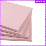 [Wenodxa] 4Pcs Rubber Carving Blocks, Linoleum Blocks, Pink Rubber Stamp Carving Blocks,