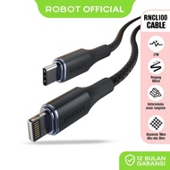 ROBOT RNCL100 Type C To Lightning Fast Charging Data Cable 27W 1 Meter