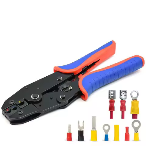 HS-30J Crimping Tool for Insulated Terminals Wire AWG 20-10 (0.5-6mm²) RV/SV/FDD/MDD Connectors Ratc