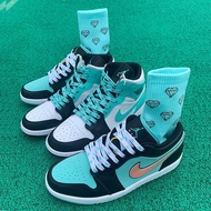 KATUN DUNKSBAF1aj1 low cut mint green Tiffany diamond OW middle cut men and Wanita several sports co