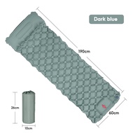 MODOFO บาะนอนพกพา แผ่นรองนอน มีหมอน เตียงเป่าลม ที่นอนเป่าลมสำหรับตั้งแคมป์กลางแจ้ง พกพาสะดวก 190X60