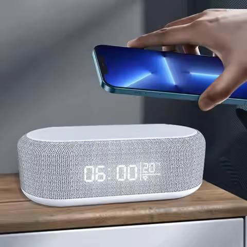 Gradual Wake-up Alarm Clock Alarm Clock with Wireless Charging Wireless Charging Digital Alarm Clock