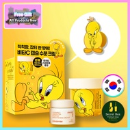 [innisfree] Vitamin C Green Tea Enzyme Brightening Cream Set [50ml + 20ml + Tweety Smart Talk]