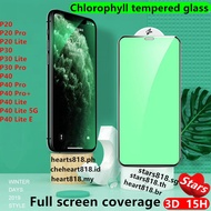 Huawei P20 P30 P40 Pro Lite E 5G / Chlorophyll phone tempered glass screen protector