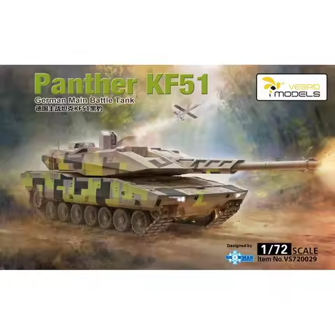 VESPID MODELS VS720029 1/72 German Main Battle Tank Panther KF51 - Scale Model Kit