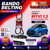 S2U Gaido Fan Belt Perodua Myvi 1.3 D54T Lagi Best Air Cond Alternator Power Steering Belt 4PK1630 T