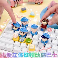 GOODSPLAY Crayon Shin-Chan Three-Dimensional Keycap Series Dynamic Bus Decoration Anime Merchandise 
