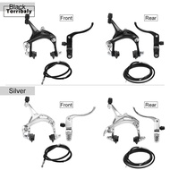 [Torribaly]Fixie Road Bike Cruiser Brake Set Bike Brake Kit Bike Caliper Brake Kit Side Pull Brake S