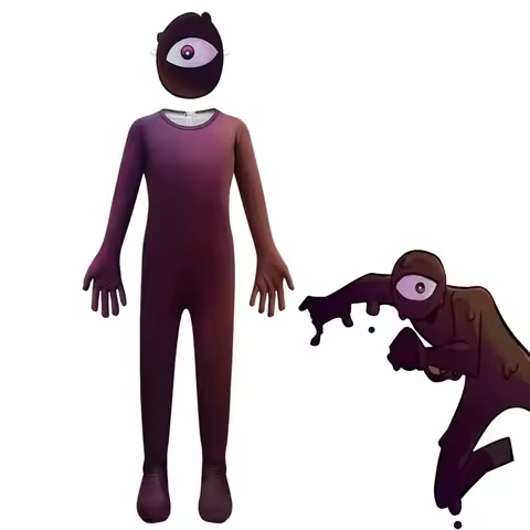 Seek Doors Costume Horror Scary Single Eye Mask Suit Jumpsuit Monster Roblox Birthday Party Hallowee