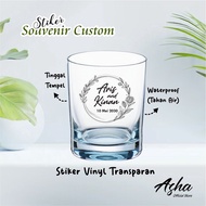 NAME LABEL STICKER - TRANSPARENT SOUVENIR NAME STICKER NAME STICKER STICKER LABEL STICKER PRINTING