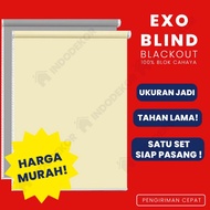 Exo Blackout Roller Blind Kosei/ Sharp Point/ - Ready-Made Window Roller Blinds Blinds for Window Ro