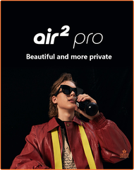 [Op105] แว่นตาเออาร์อัจฉริยะ XREAL Air 2 Pro น้ำหนักเบาพิเศษ72ก. Micro-OLED ไม่ใช่แว่น VR 120Hz แปรง