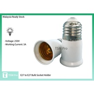 E27 to E27 Bulb Socket Holder Converter Adaptor/ Lamp Socket Converter