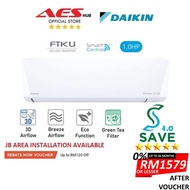 5 STARS Daikin Air Conditioner Inverter Aircond 1HP 1.5HP 2HP 2.5HP 3.0HP Aircon Penghawa Dingin 冷气机 FTKU Series