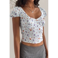 Y2K FLORAL TOP