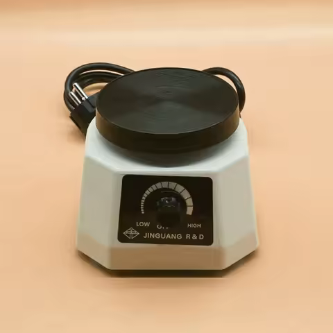 Dental Vibrating Plate Vibrating Table High Power 100W Dental Vibrator Round Plaster Oscillator Non-
