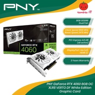 PNY GeForce RTX 4060 8GB OC XLR8 VERTO DF White Edition Graphic Card