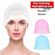 WOAY Hair Coloring Highlighting Cap, With Hook Silicone Hair Coloring Hat, Reusable Hair Dying Frost