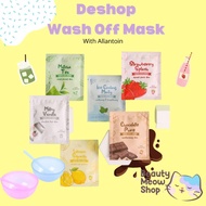 DESHOP MASKER ORGANIC WASH OFF MASK 15g BPOM BUY 5 FREE BOWL