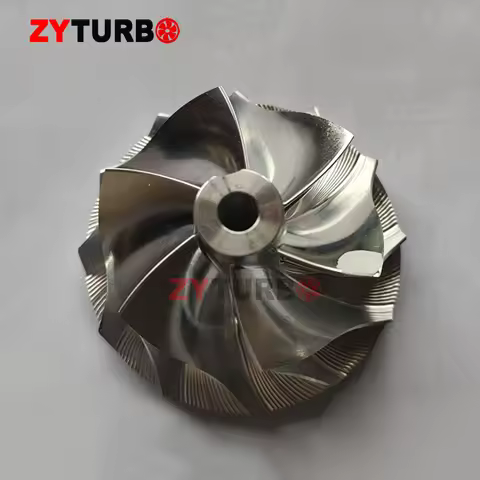 RHF55 46.5/60mm 6+6 blades Performance Turbo Billet Compressor Wheel for VF30 VF34 VF35 VF36 VF37 VF