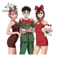 EARLFAMILY Dandadan Okarun Ayase Momo Car Sticker Personality Scratch-Proof Decals Suitable for Moto