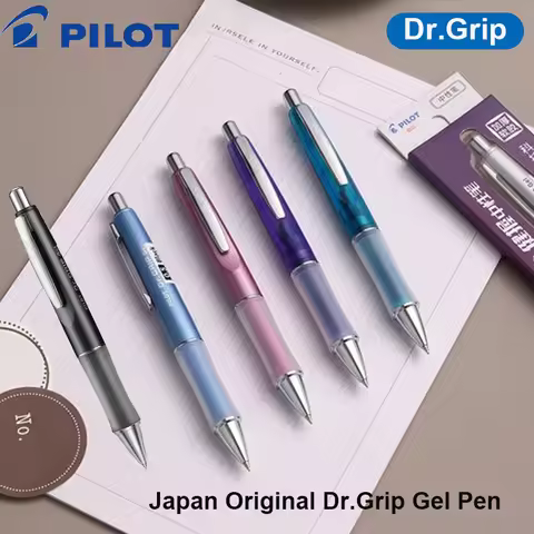 Original Pilot 0.5mm Gel Pen Dr. Grip Comfortable Soft Grip Smooth Water-Resistant Ink Exam Pen High