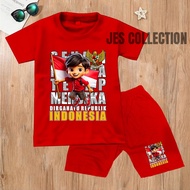 MERAH Red and White Clothes for Girls and Boys 80th Independence Suit 2025 Age 8 9 Years 13 Girls Un