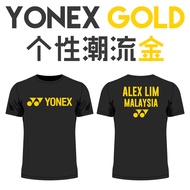 Yonex Shirt Jersey - Yonex Gold (custom print)