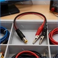 Set of 2 Universal Alligator Clip to DC5521 Power Cord Charging Solution