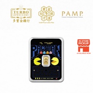 TURBO [1GM] Pac-Man 45th Anniversary Gold Bar 9999Gold