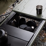 Camping Folding Basket for Unit Table Portable Camping Table Storage Basket