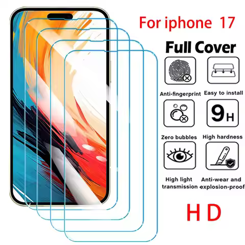 3Pcs Ultra HD Screen Protector Film for iPhone 17 16 15 14 13 Pro Max Air 14 15 16 Plus 12 11 Pro XS
