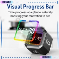 HECCEH Digital Flipping Timer, Gravity Sensing Rechargeable Pomodoro Timer Cube,  5/10/25/40min Rota