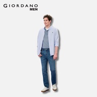 Giordano Men 180° Expandable Waistband Mid Rise Tapered Jeans