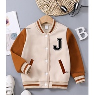 Varsity Jacket for Girls and Boys Initial J Age 2 3 4 5 6 7 8 9 10 11 12 Years Baseball Jacket for G