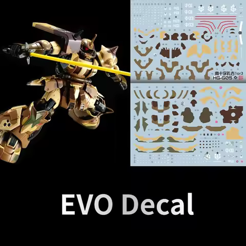 EVO Decal HG-G05 for 1/144 HG PB MS-06GD ZAKU HIGH MOBILITY SURFACE TYPE Fluorescent Stickers for Mo