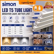 SIMON LED T5 - 1FEET, 2FEET ,3FEET, 4FEET COMPLETE SET (COOL DAYLIGHT / WARM WHITE)