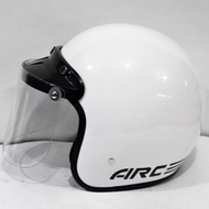 Helm Bogo Airc Polos Kaca Datar Bening/Clear Dewasa Pria Dan Wanita