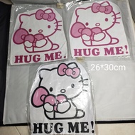 🆕💯👍waterproof hello kitty HUG ME sticker glass /mirror /wall/etc 17x20cm